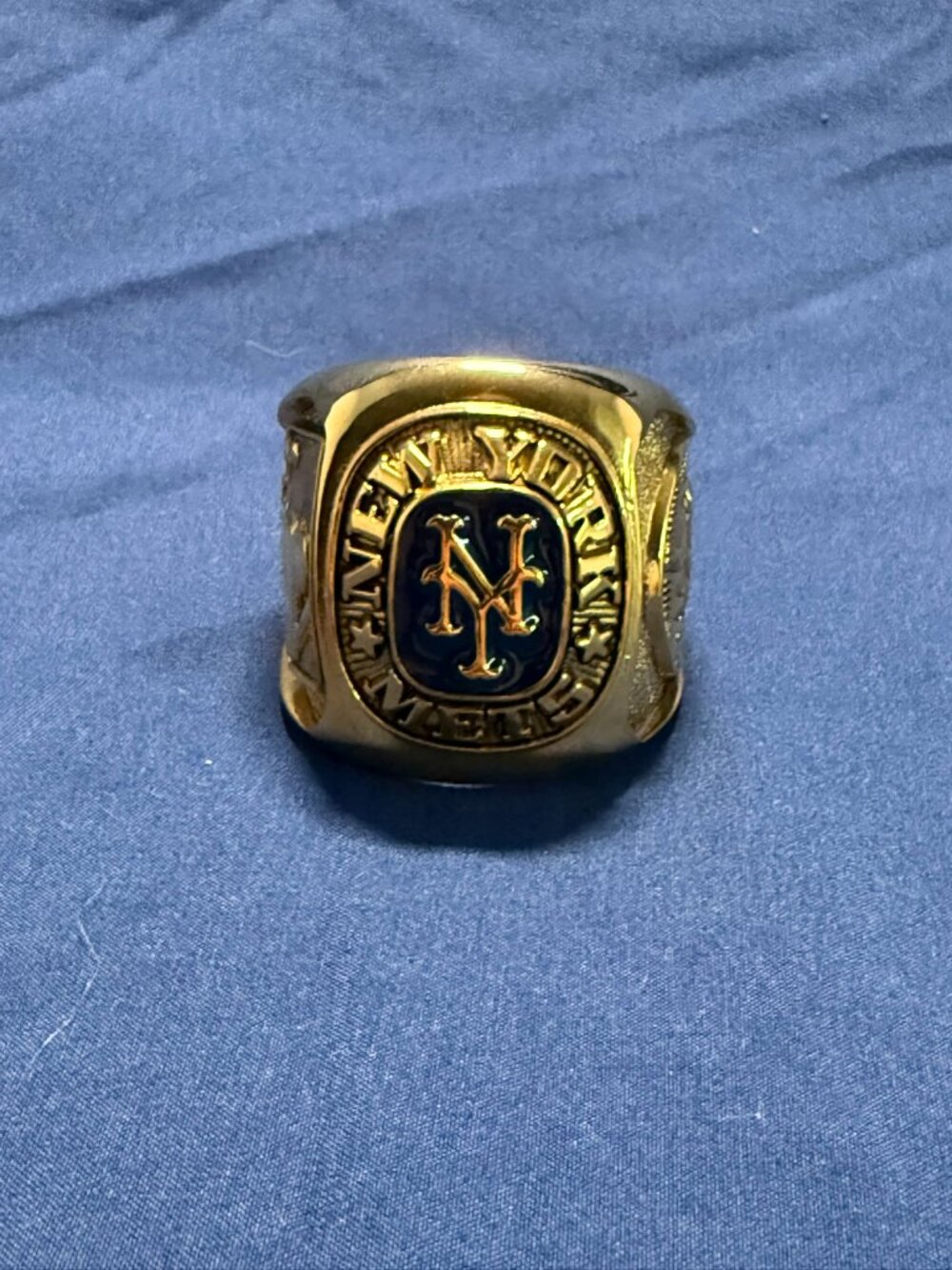 Rare Collectible NY New York METS Oversized MLB Ring Paperweight + FREE Tie Tack